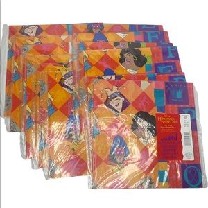 Set of 12 Hunch Back of Notre Dame Gift Wrap Sheets
